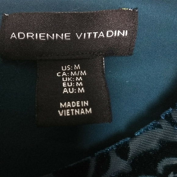 Adrienne Vittadini Velvet Floral Dress - Picture 5 of 6